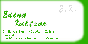 edina kultsar business card